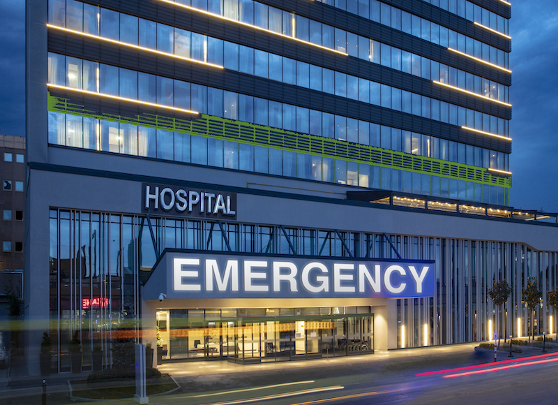 Modern Hospital Building